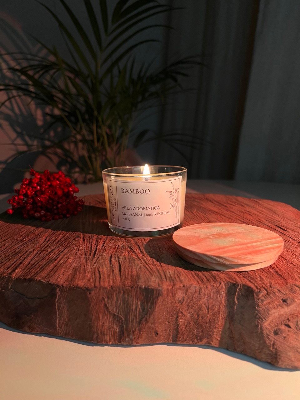 Vela Bamboo Calm - Frescor e equilíbrio
